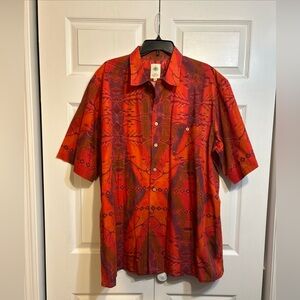 The Territory Ahead Men Short Sleeve Button Shirt XXLT / 2XL Tall Multicolor A6